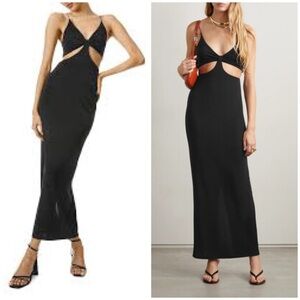 Alice + Olivia Havana Side Cutout Jersey Maxi Dress Size 4 EUC